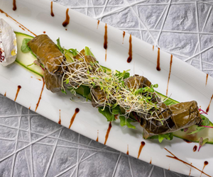 Stuffed Grape Leaves.