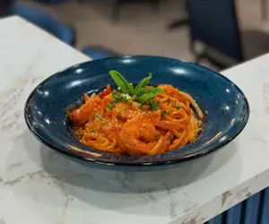 Shrimp entree. 